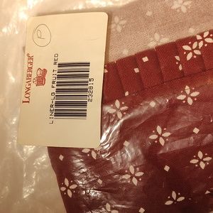Longaberger Liner LG Fruit Red NIP